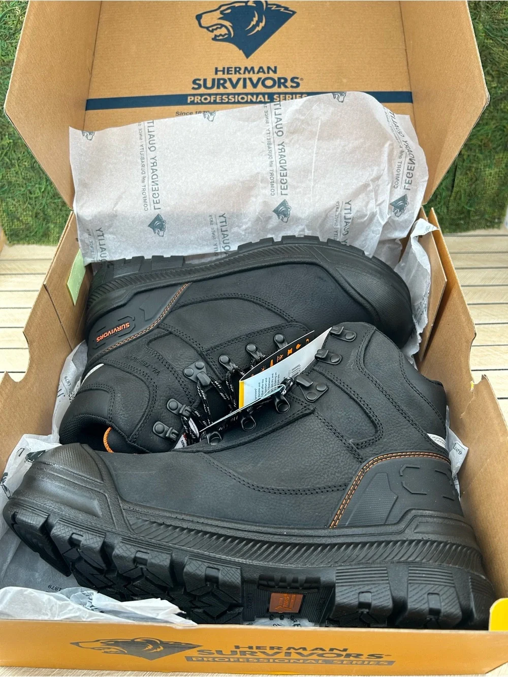 Herman Survivor Groundbreaker Mens Steel Toe Leather Waterproof Work Boots